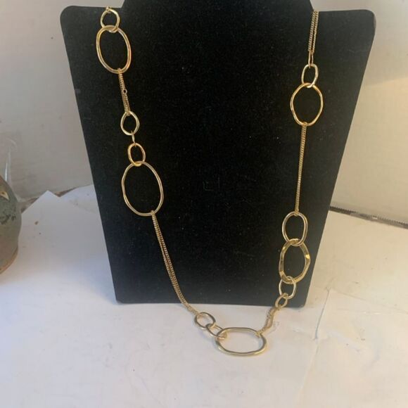Chloe + Isabel Gold-tone Circle Chain Fashion Necklace - Picture 4 of 6